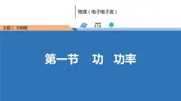 中职物理（高教版电子电工类） 同步备课 第一节 功 功率（课件）