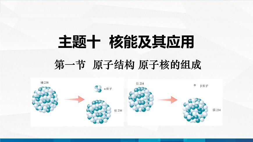 中職物理 高教版 機(jī)械建筑類 同步備課 第一節(jié)  原子結(jié)構(gòu) 原子核的組成（課件）第1頁
