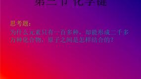 中职化学人教版通用类课题3 化学键精品ppt课件