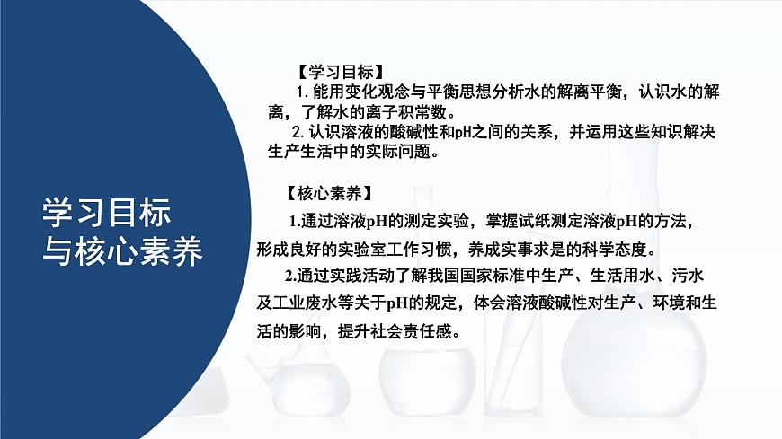 中職化學(xué) 高教版2021 農(nóng)林牧漁類 同步課堂 主題三 第二節(jié) 水的離子積和溶液的pH（課件）第2頁