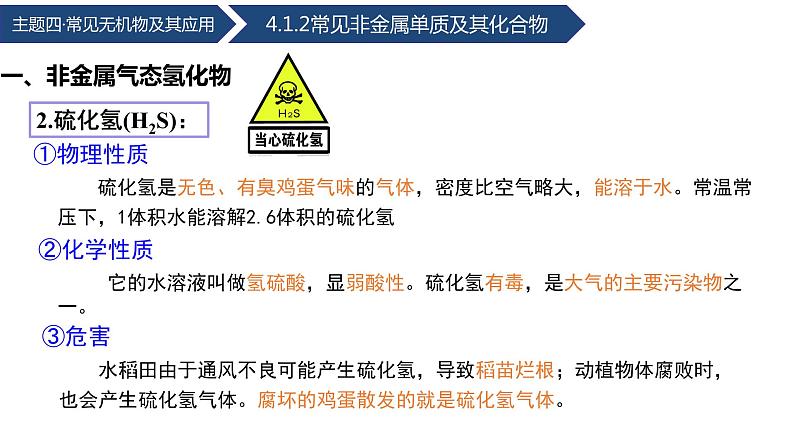 中职化学 高教版2021 农林牧渔类 同步课堂 主题四 第一节 常见非金属单质及其化合物(第2课时)(课件)第7页