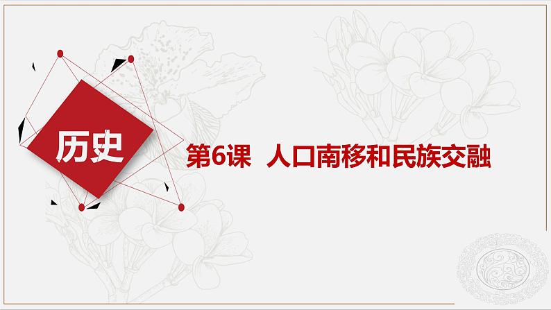 第6课 人口南移与民族融合--中职历史课件第1页