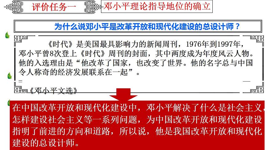 【2023年部編高教版】中職歷史 基礎(chǔ)模塊 中國(guó)歷史 第二十七課 改革開放與建設(shè)中國(guó)特色社會(huì)主義-課件第8頁(yè)