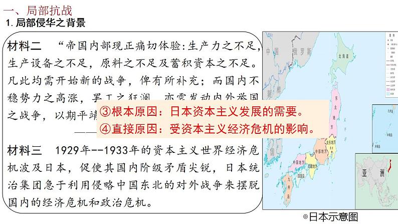 中职历史 基础模块 中国历史 第二十二课 从局部抗战到全国抗战 (课件+教案)03