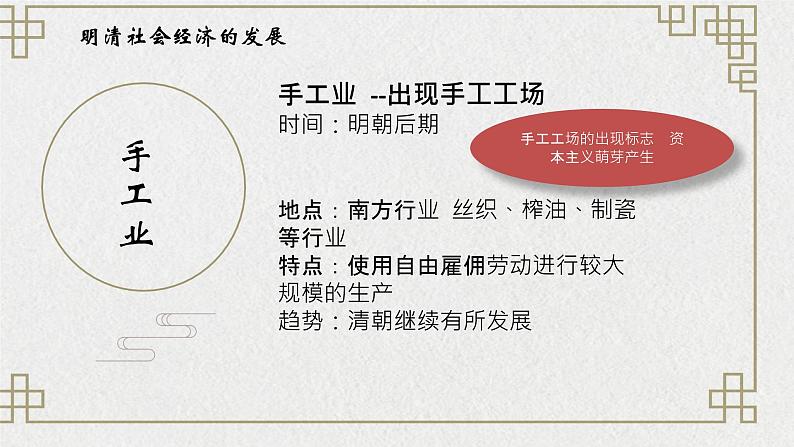 部编高教版2023 中职历史 第14课 《明清时期的社会经济文化发展》课件+教案07