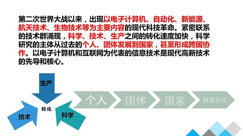 第22课 现代科技革命和产业发展(新教材课件)-【中职专用】《世界历史》同步精品课堂(高教版2023•基础模块)第7页