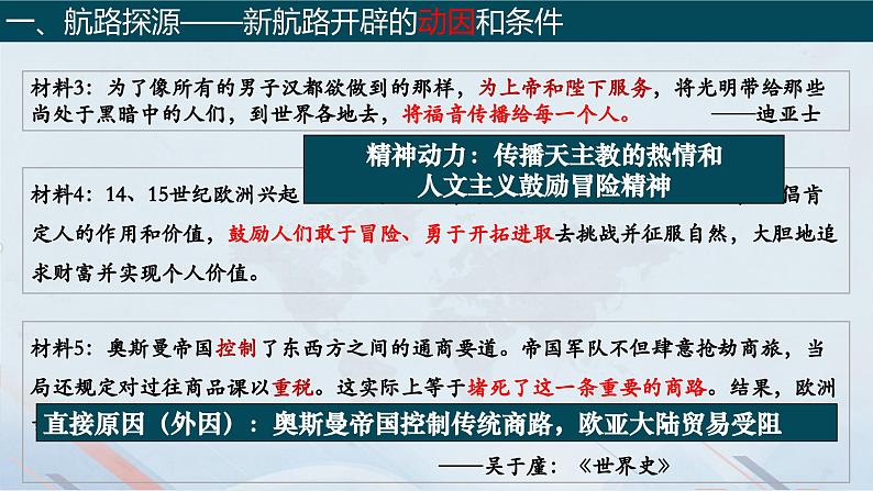 第7课 全球航路的开辟和欧洲早期殖民扩张(教学课件)-【中职专用】《世界历史》同步精品课堂(同课异构)(高教版2023•基础模块)第7页