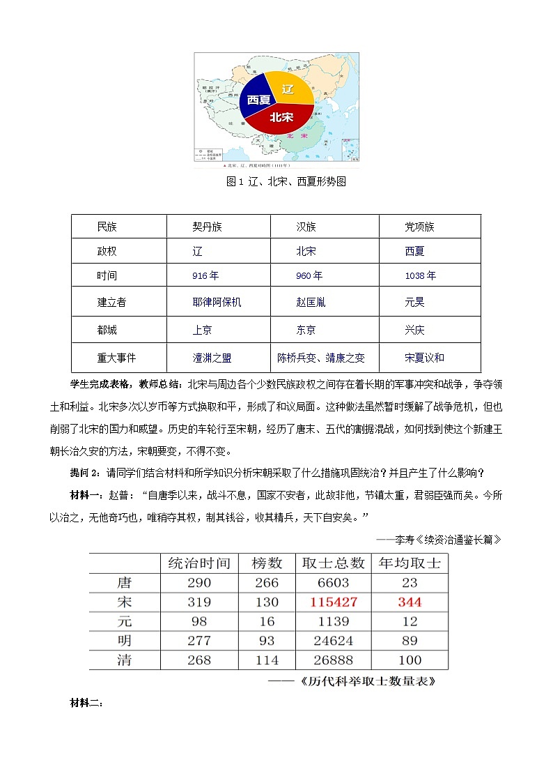 第10课 多民族政权并立与元朝的统一(教学设计)-【中职专用】《中国历史》同步精品课堂(同课异构)(高教版2023•基础模块)第3页