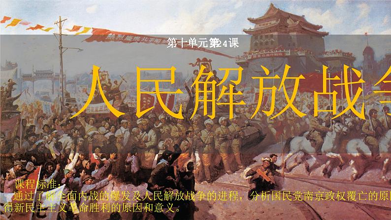 第24课 人民解放战争【课件】--中职高一上学期高教版(2023)02