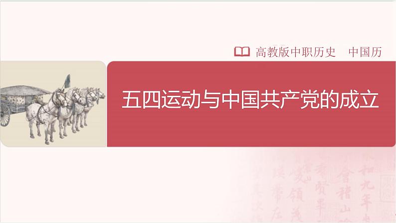【部编高教版中职历史】中国历史 第19课 五四运动与中国共产党的成立 课件01