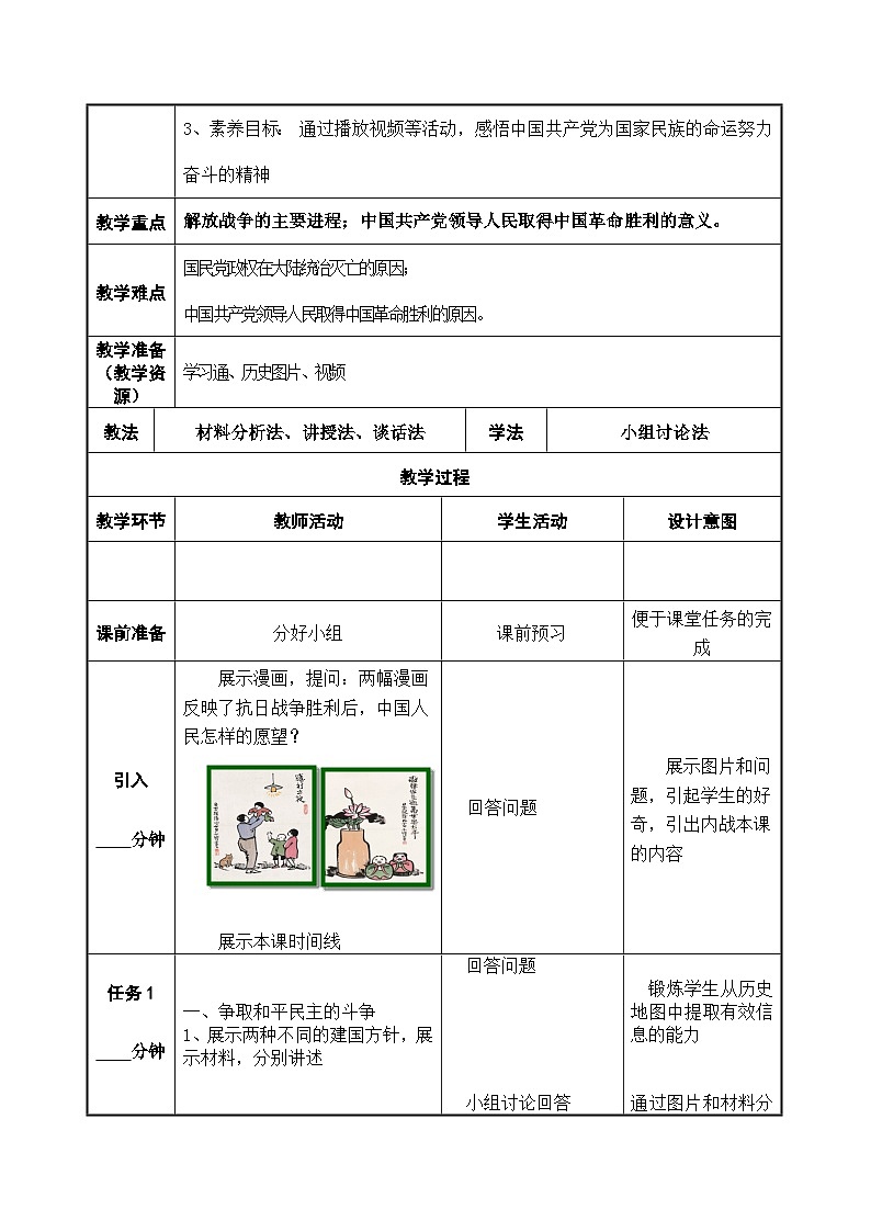 部编高教版2023 第24课 人民解放战争 中职历史 基础模块 中国历史 (课件+教案+同步练习含解析+视频)02