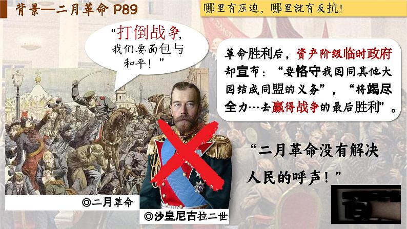 【特色课件】中职历史部编高教版2023世界历史第15课《十月革命与苏联社会主义建设》课件ppt第4页