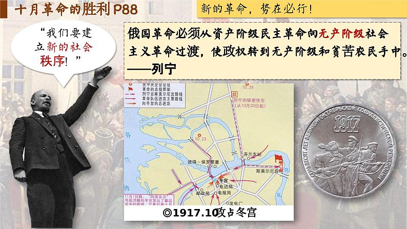 【特色课件】中职历史部编高教版2023世界历史第15课《十月革命与苏联社会主义建设》课件ppt第5页