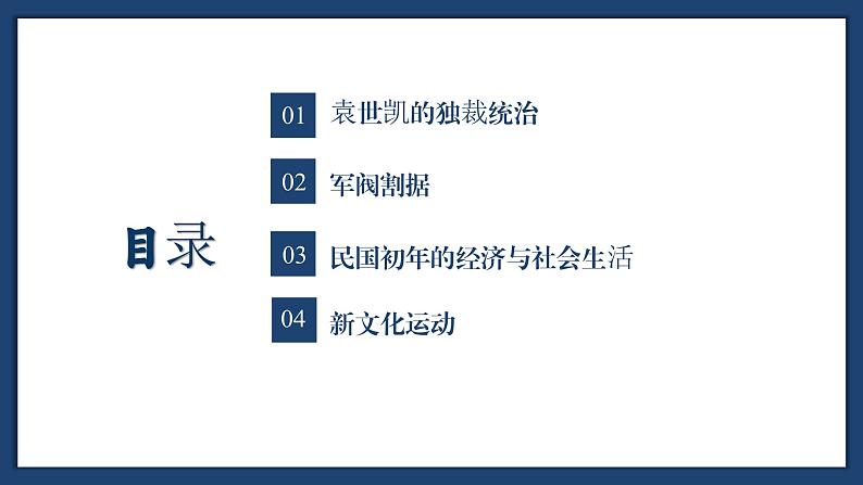【特色课件】中职历史部编高教版2023中国历史第18课《北洋军阀的统治》课件ppt第2页