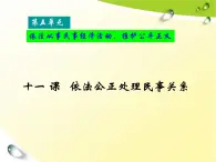 第十一课 依法公正处理民事关系 课件