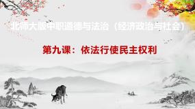 中职北师大版第9课 依法行使民主权利获奖ppt课件
