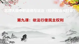 【北师大版】政治经济政治与社会 第9课 依法行使民主权利  课件