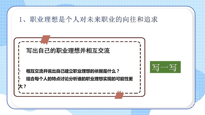 【中职专用】高中思想政治 (高教版·第五版)《职业生涯规划》 第二课+职业理想的作用(课件)06