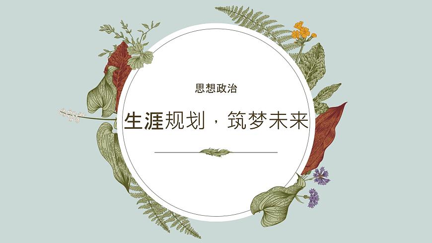 【2023部編高教版】中職政治 心理健康與職業(yè)生涯 第2課生涯規(guī)劃，筑夢(mèng)未來（課件）第2頁