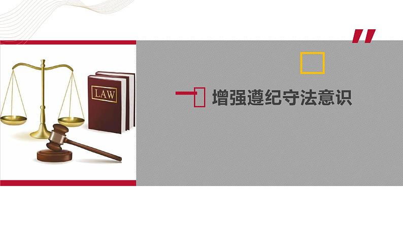 【2023部编高教版】中职思想政治 职业道德与法 第十课:养成遵纪守法好习惯(课件)03