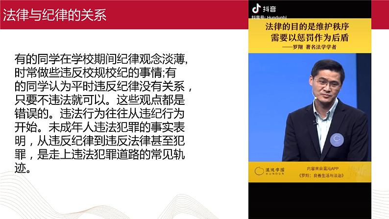 【2023部编高教版】中职思想政治 职业道德与法 第十课:养成遵纪守法好习惯(课件)08