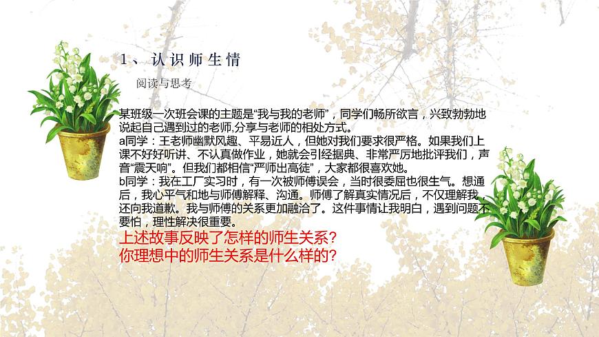 【2023部編高教版】中職政治 心理健康與職業(yè)生涯 第八課：良師相伴，亦師亦友-課件 第4頁(yè)