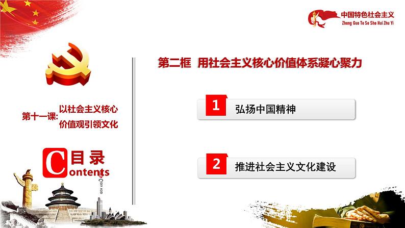【中职部编高教版(2023)】中国特色社会主义-11.2 用社会主义核心价值体系凝心聚力课件PPT06
