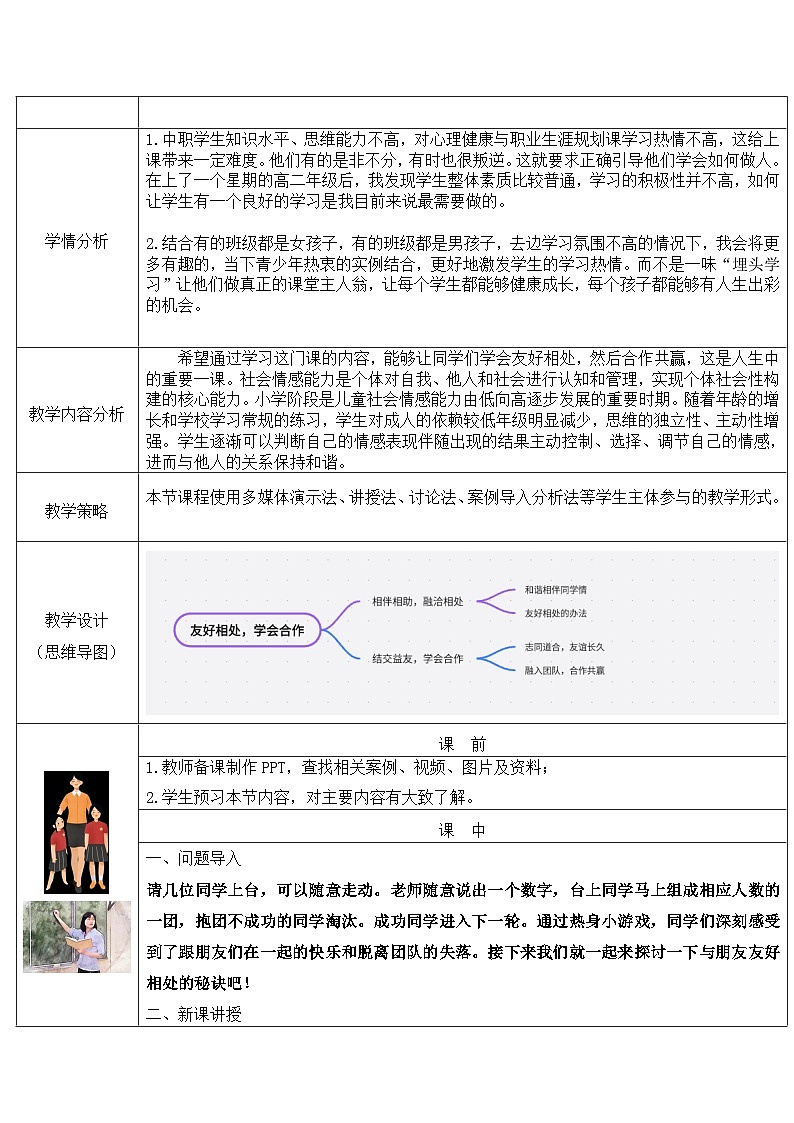 【2023部编高教版】中职政治 心理健康与职业生涯第9课 友好相处 学会合作(课件+教案)02