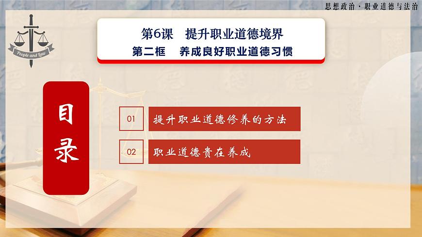第6課《提升職業(yè)道德境界》第2框《養(yǎng)成良好職業(yè)道德習(xí)慣》-【中職專用】《職業(yè)道德與法治》同步課堂精品課件第4頁(yè)