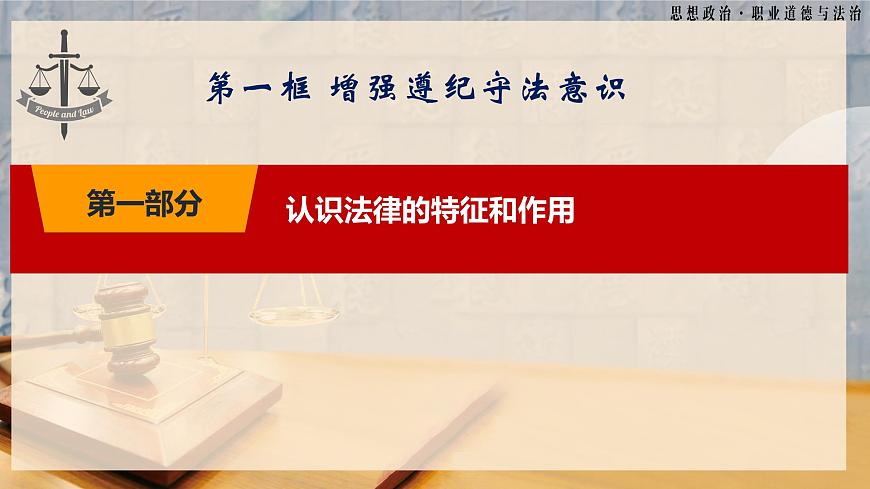 第10課《養(yǎng)成遵紀(jì)守法好習(xí)慣》第1框《增強(qiáng)遵紀(jì)守法意識》-【中職專用】《職業(yè)道德與法治》同步課堂精品課件第5頁