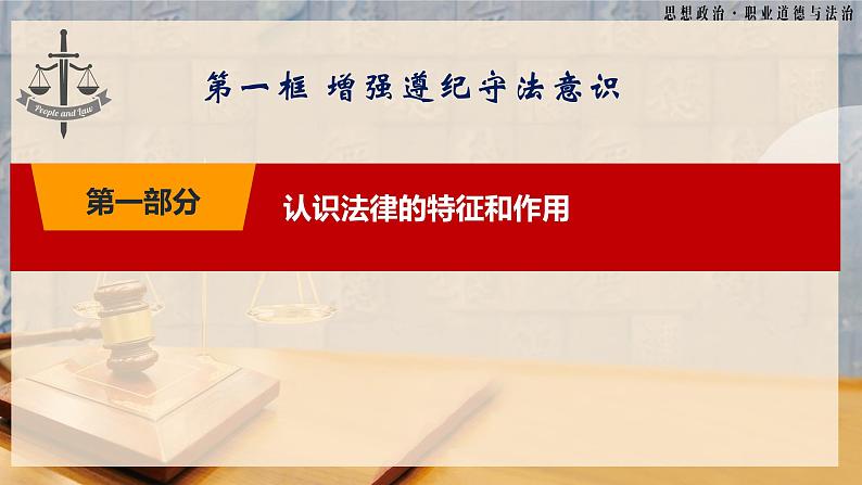 第10课《养成遵纪守法好习惯》第1框《增强遵纪守法意识》-【中职专用】《职业道德与法治》同步课堂精品课件第5页