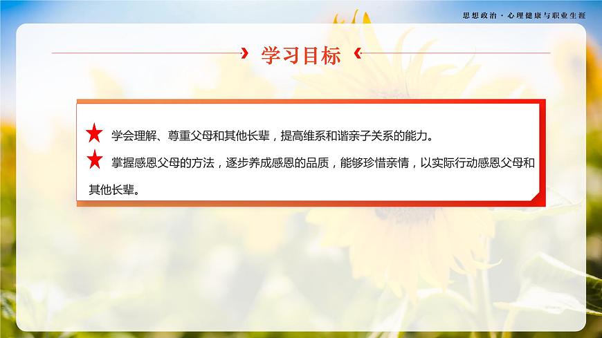 第7課《珍視親情 學(xué)會感恩》第2框《理解父母 學(xué)會感恩》-【中職專用】《心理健康與職業(yè)生涯》同步課堂精品課件第3頁