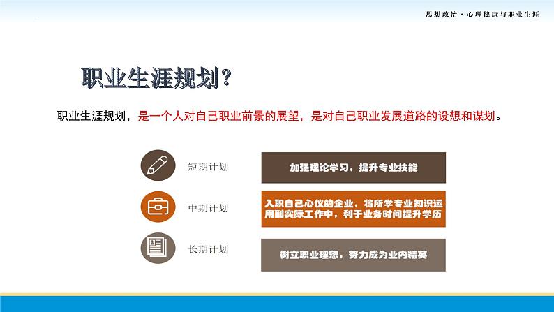 第2课第二框《走进职业生涯规划》-【中职专用】中职思想政治《心理健康与职业生涯》同步配套课件(高教版2023·基础模块)05