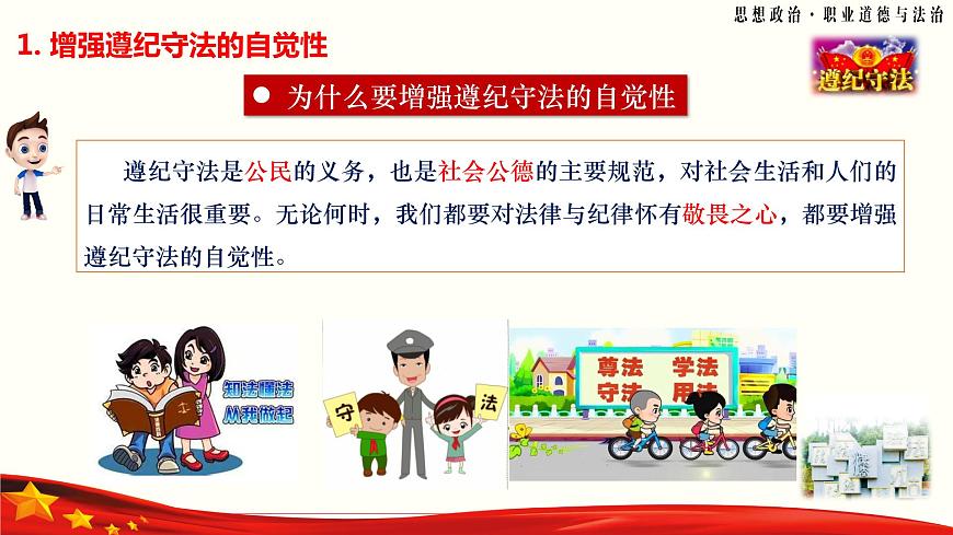 第10課《養(yǎng)成遵紀守法好習慣》第2框《履行遵紀守法義務》-【中職專用】《職業(yè)道德與法治》同步課堂精品課件第7頁