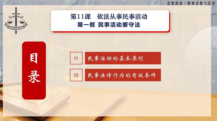 第11課《依法從事民事活動(dòng)》第1框《民事活動(dòng)要守法》-【中職專用】《職業(yè)道德與法治》同步課堂精品課件第5頁