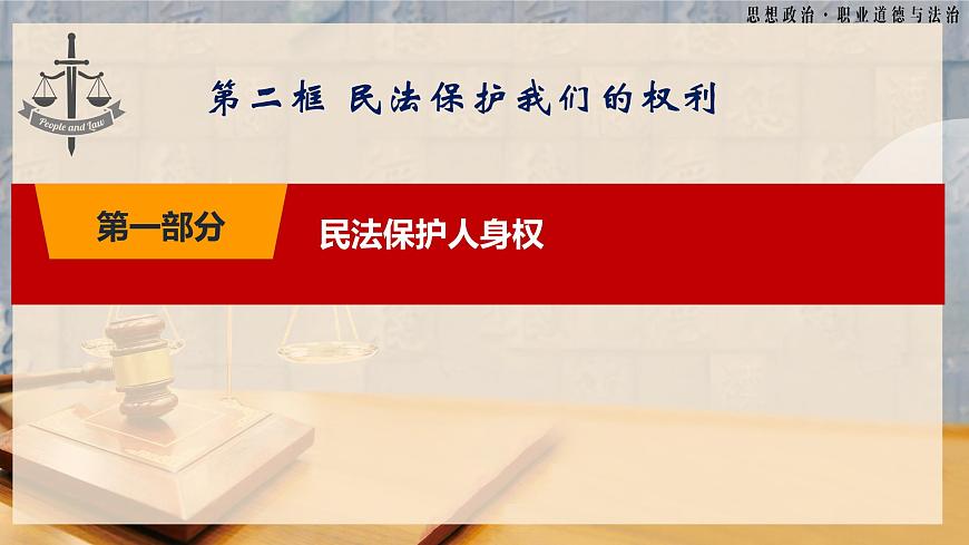 第11課《依法從事民事活動(dòng)》第2框《民法保護(hù)我們的權(quán)利》-【中職專用】《職業(yè)道德與法治》同步課堂精品課件第5頁(yè)