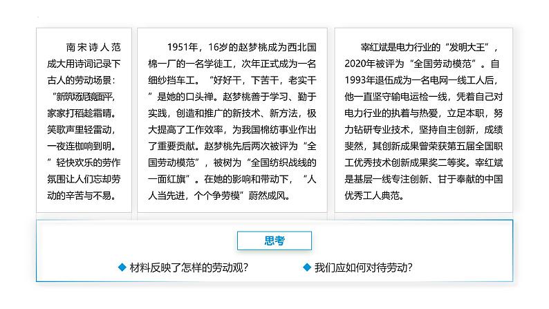 【中职专用】思想政治《心理健康与职业生涯》(高教版2023)13.1 崇尚劳动,提高素养(教学课件)第4页