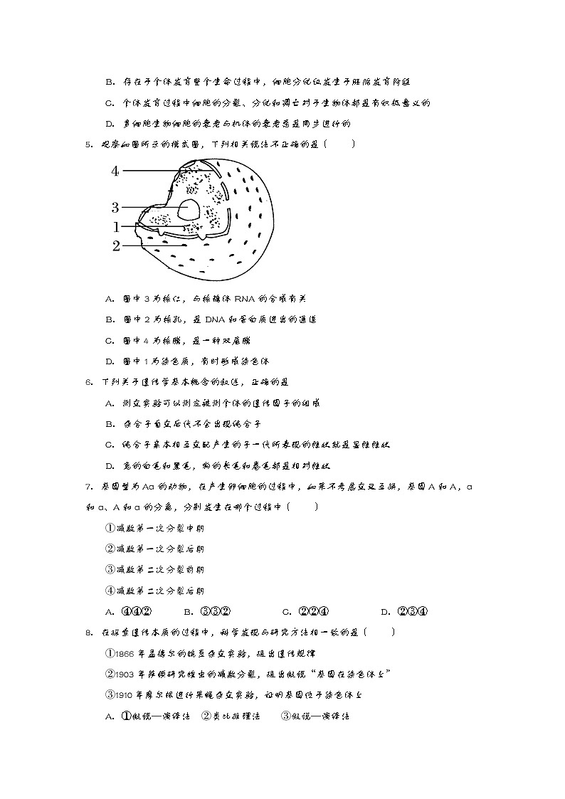 2021自治区拉萨中学高一下学期期末考试理综试题含答案第2页