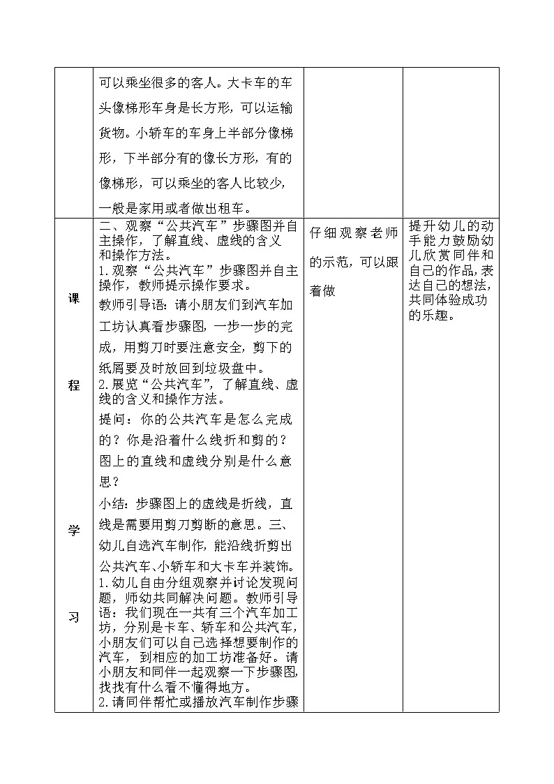 小班艺术《制作汽车》课件+教案02