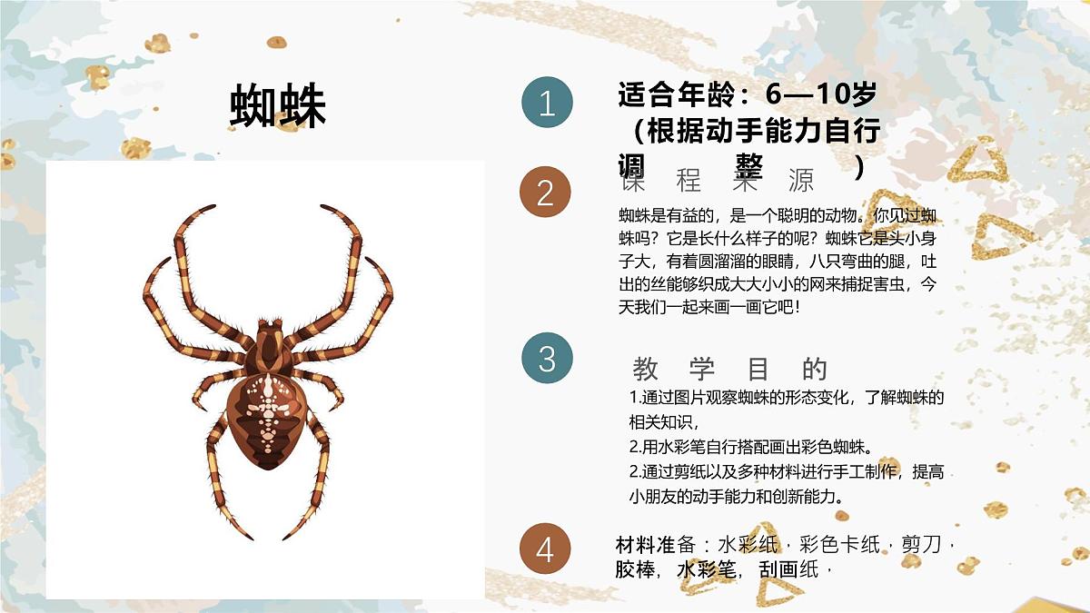 学前教育大班《蜘蛛》课件第2页