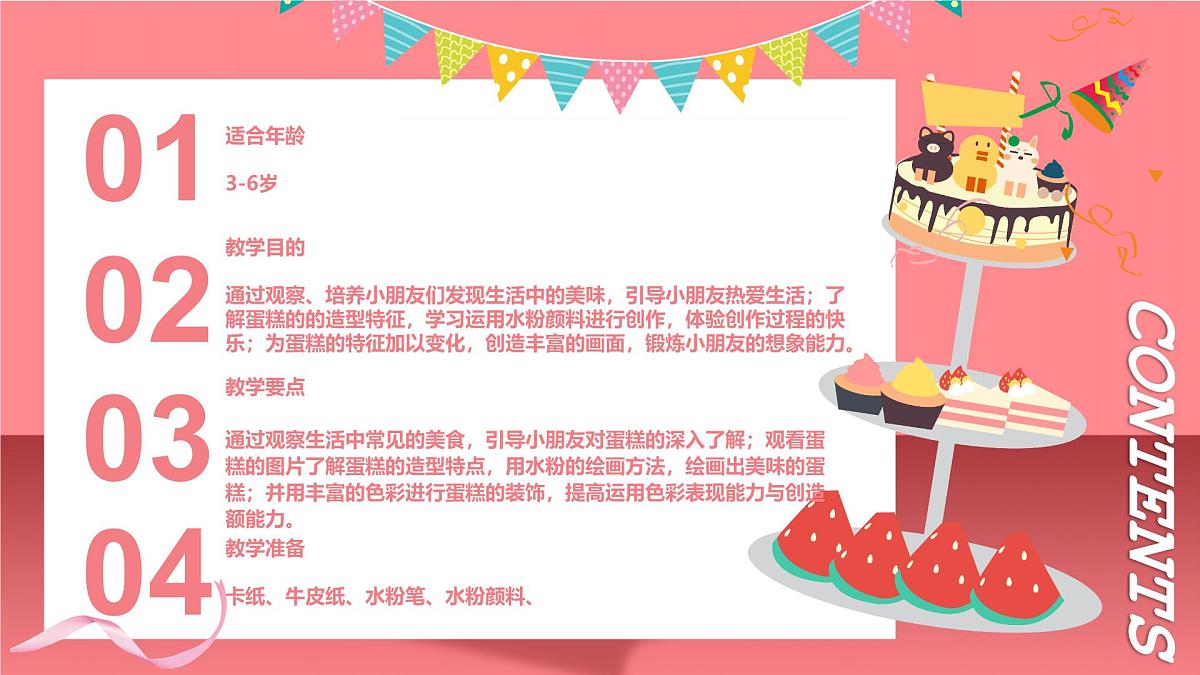 学前教育大班《诱人的奶油蛋糕》课件第2页