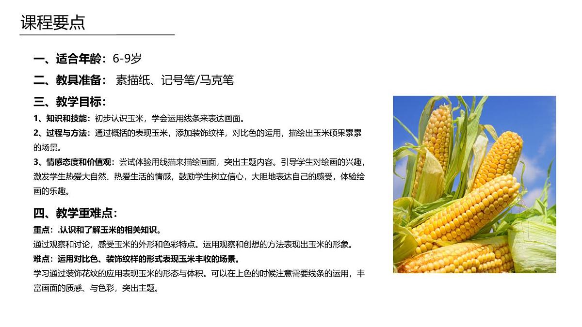 学前教育大班《玉米》课件第2页