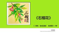 学前教育大班《石榴花》课件