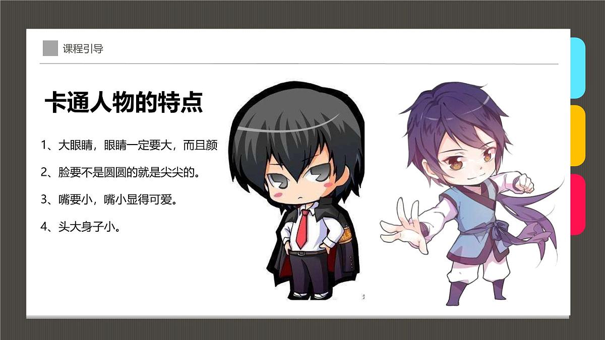 学前教育大班《卡通人物的绘技巧》课件第7页