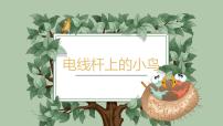 学前教育大班《电线杆上的小鸟》课件