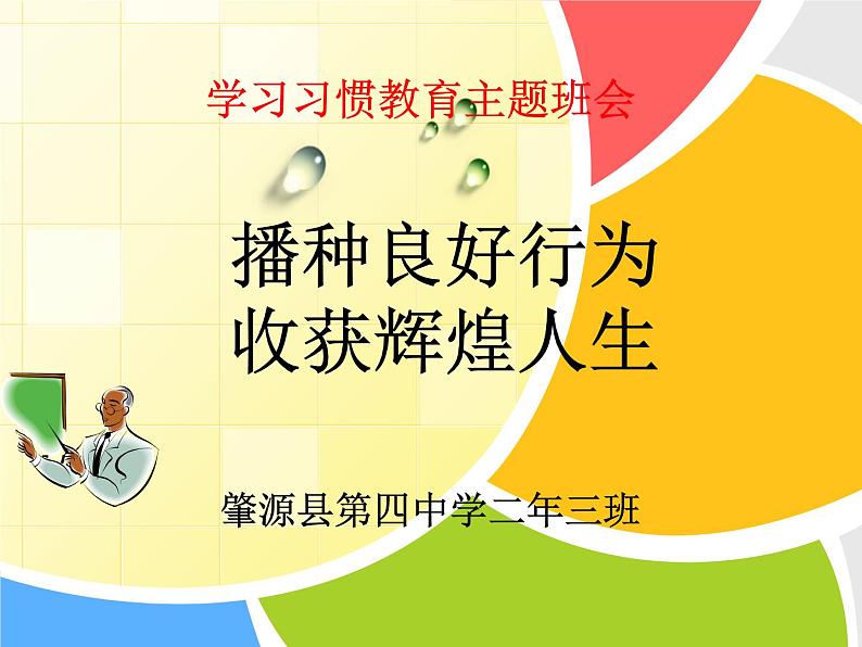 学习习惯主题班会课件01
