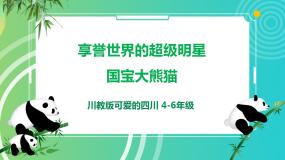 川教版《可爱的四川》4-6年级 第1课《享誉世界的超级明星——国宝大熊猫》PPT课件+教案+素材