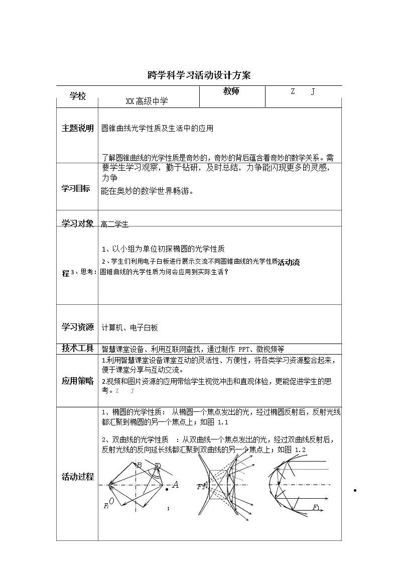 高中数学-C1跨学科学习活动设计-学习活动方案+成果及点评【2.0微能力认证获奖作品】第2页