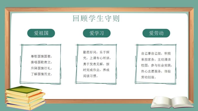 小学开学第一课立规矩主题班会PPT04