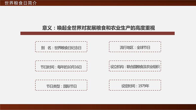 世界粮食日---主题班会课件第5页